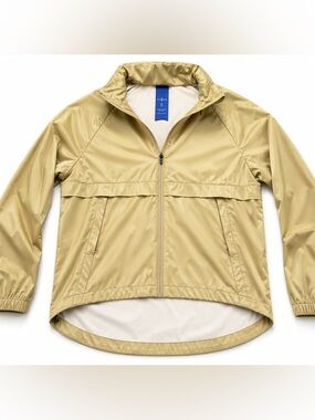 Kit and Ace Lightweight Rain Jacket | Hidden Hood | Size Small | Tan